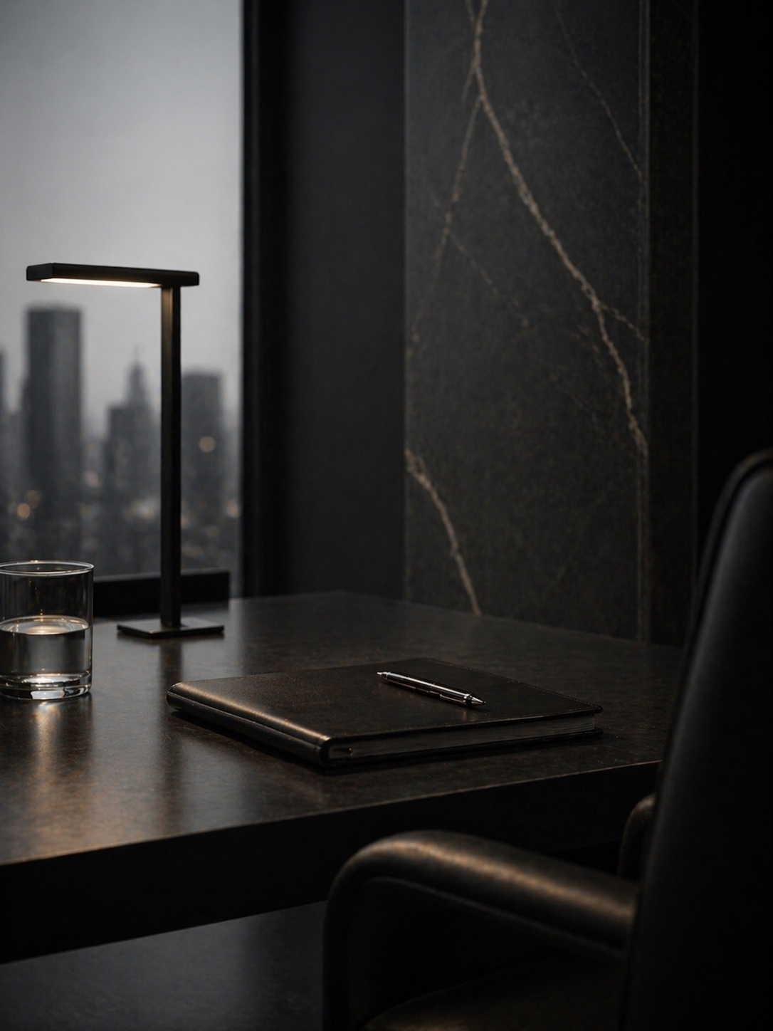 Executive desk detail